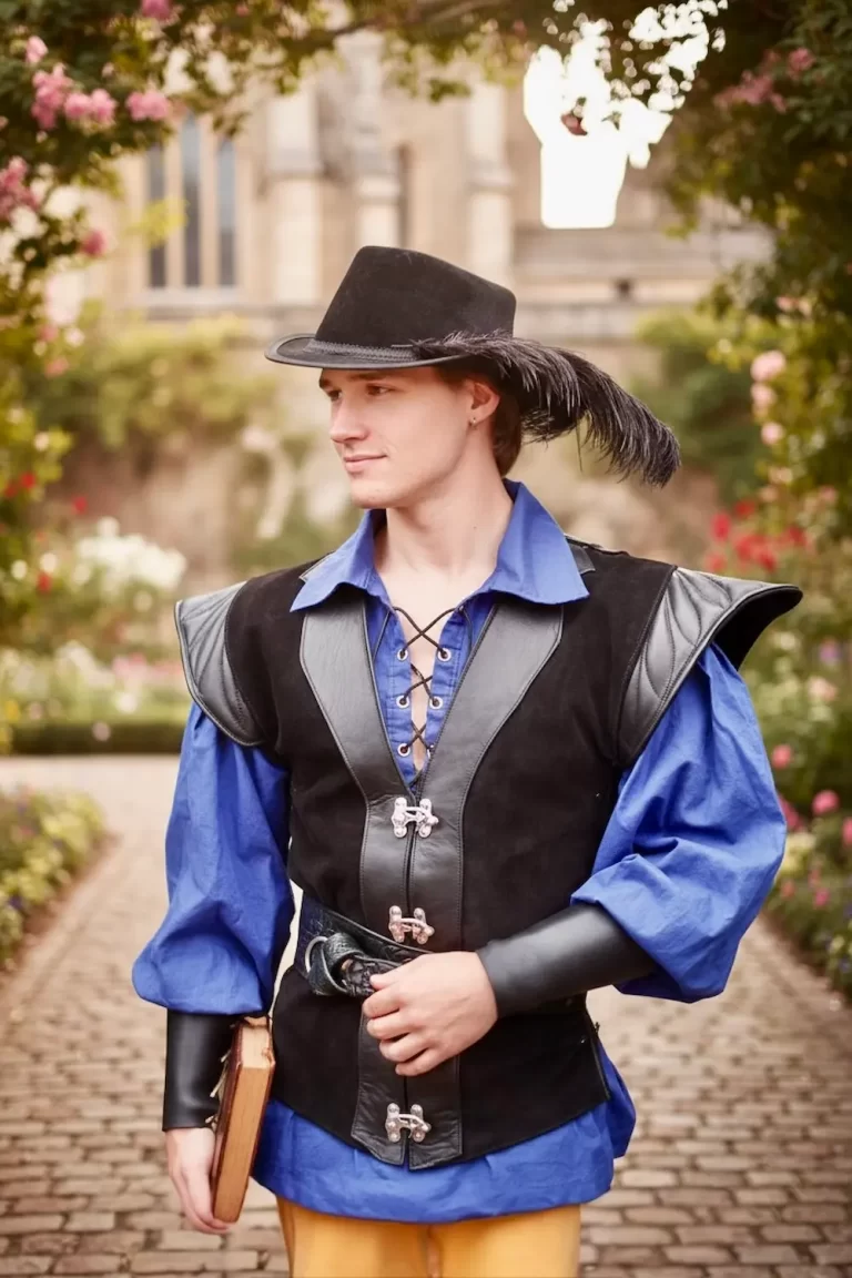 black leather suede duo toned quilted tunic