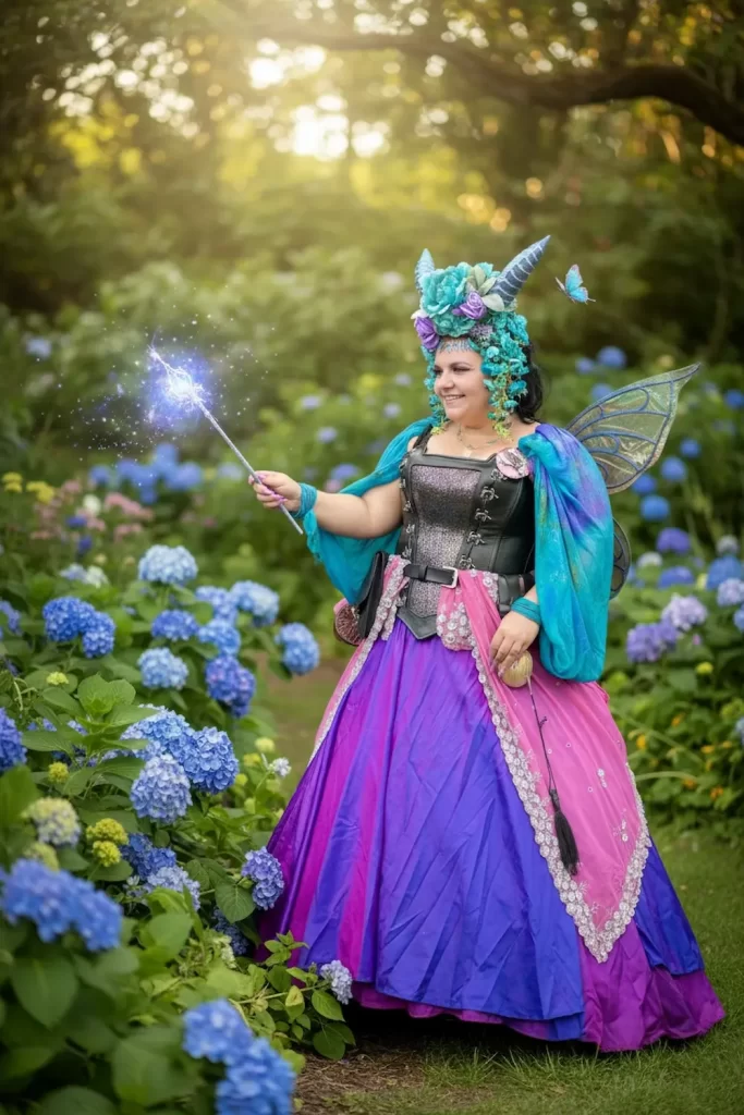 glitter leather corset faerie cosplay