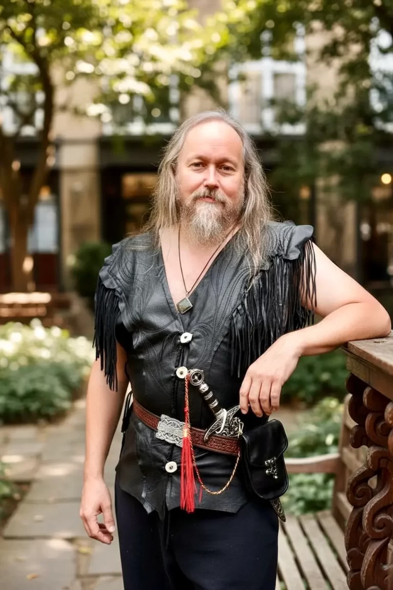 natural edge deeerskin fringe tunic