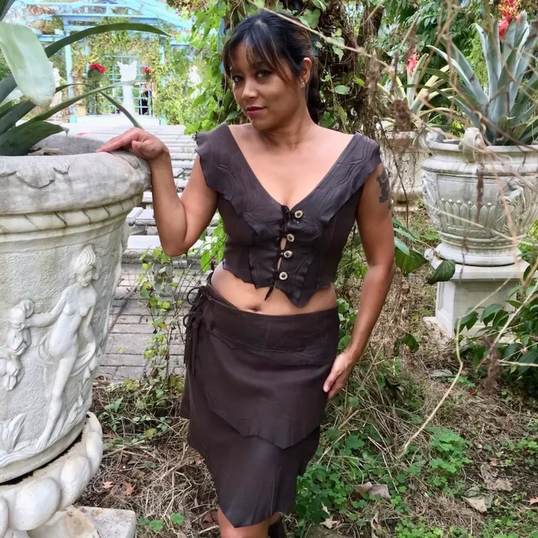 raw edge handmade deerskin leather 1