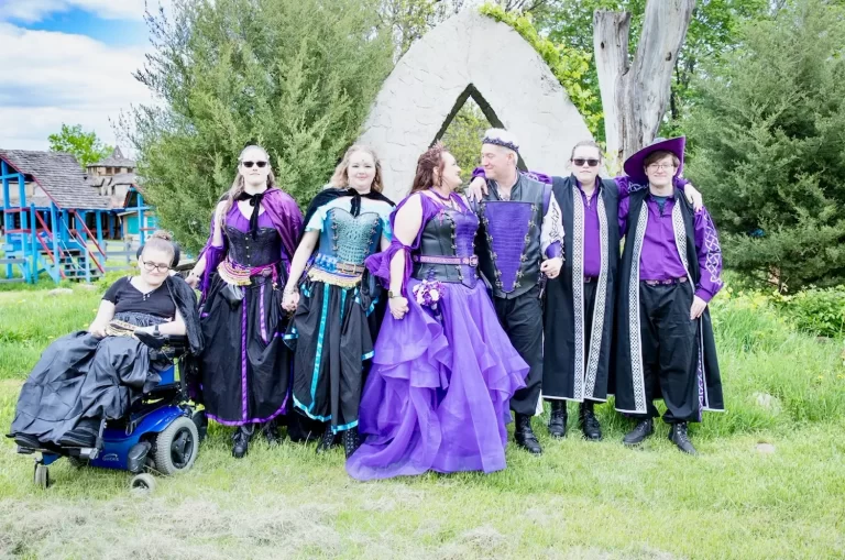 handmade leather sweetheart purple corset bodice croc silver clasps renaissance festival design couple wedding marriage ii