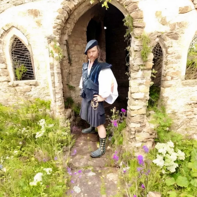 medieval leather doublet black roayl blue hand quilted design silver buckles renaissance design