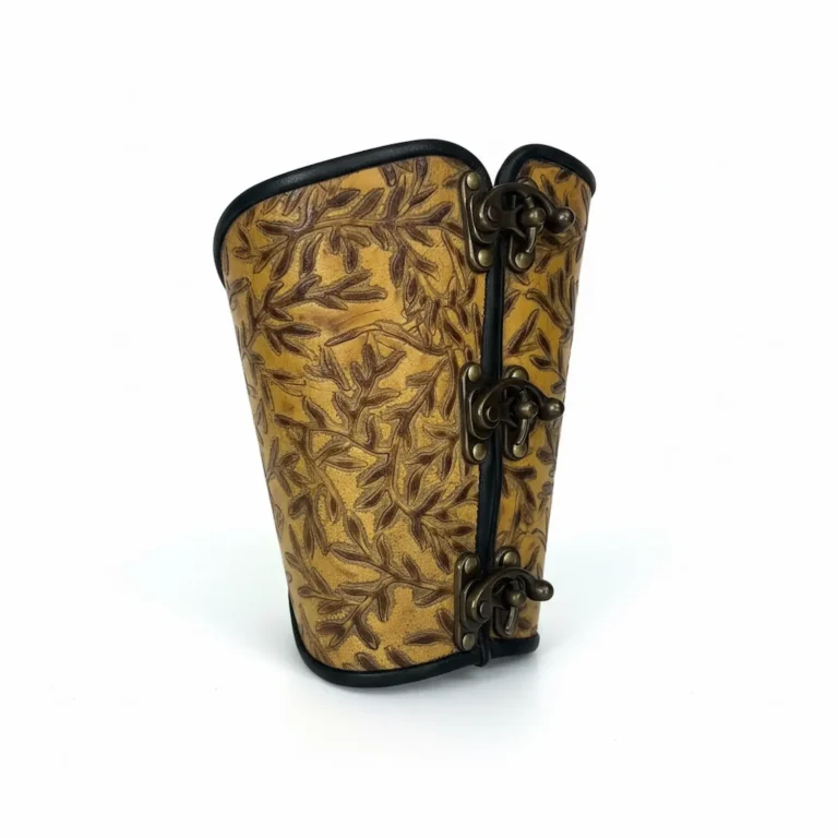 3 clasp mustard twig bracer