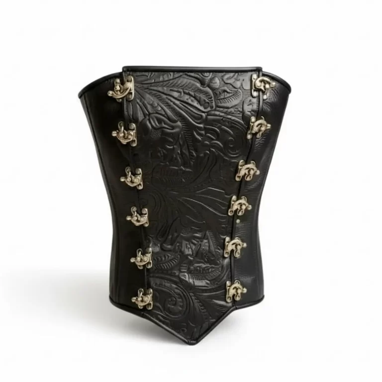 black floral hourglass