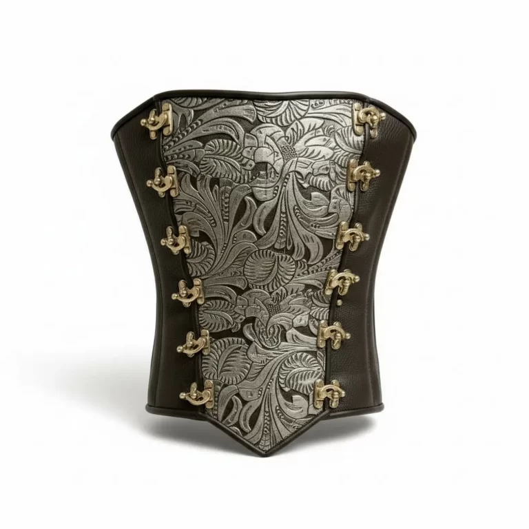 silver floral hourglass