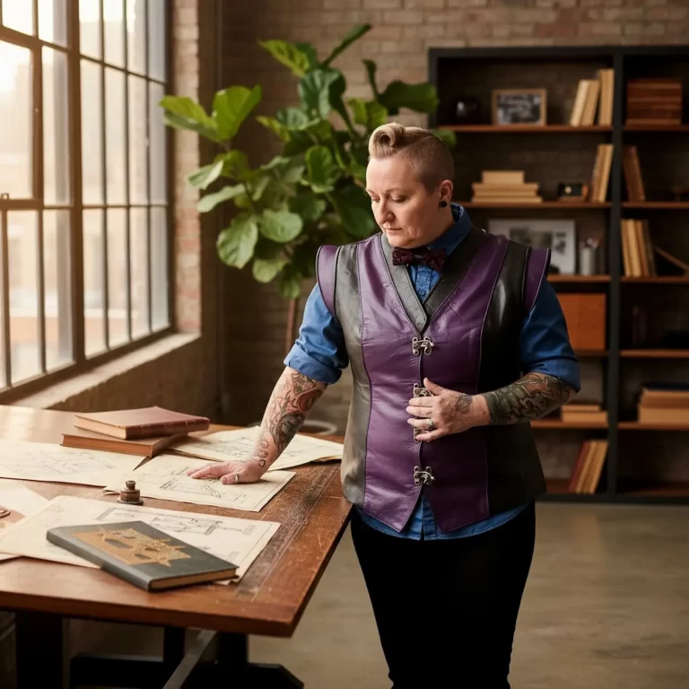 violet unisex jerkin