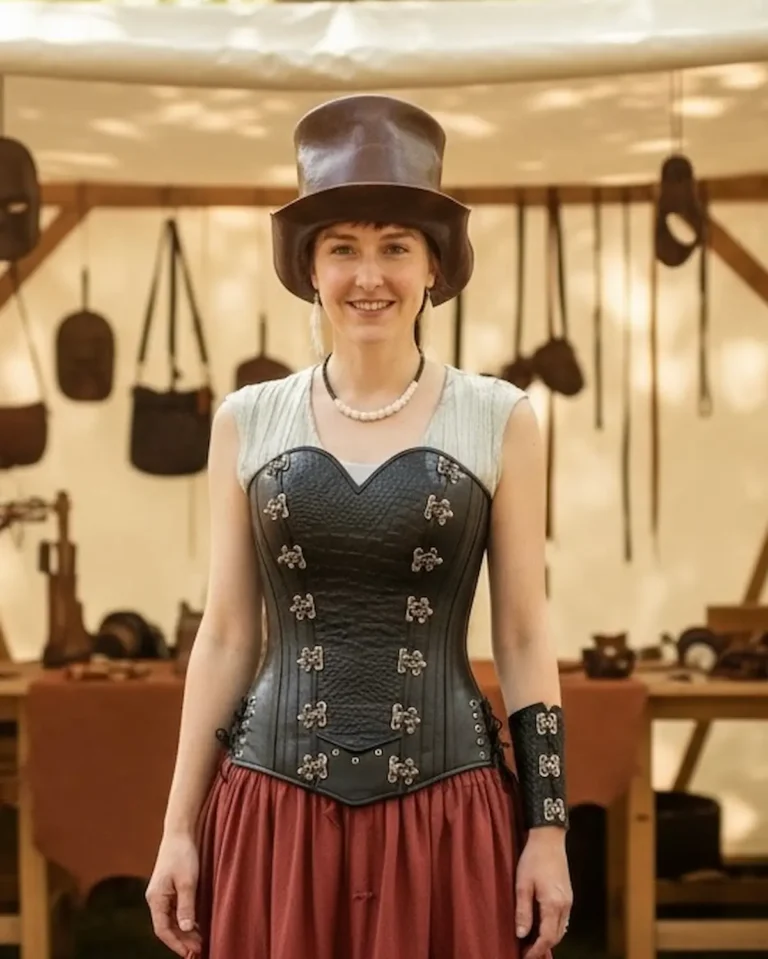 black croc sweetheart corset