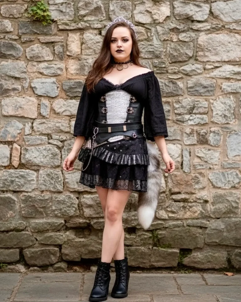 silver floral center